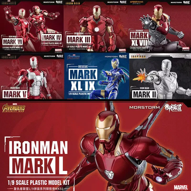 Spot Model Road Marvel Iron Man Mark Handmade Assembly MK50 Luxury Edition Model MK49 Pepper Festival Gift