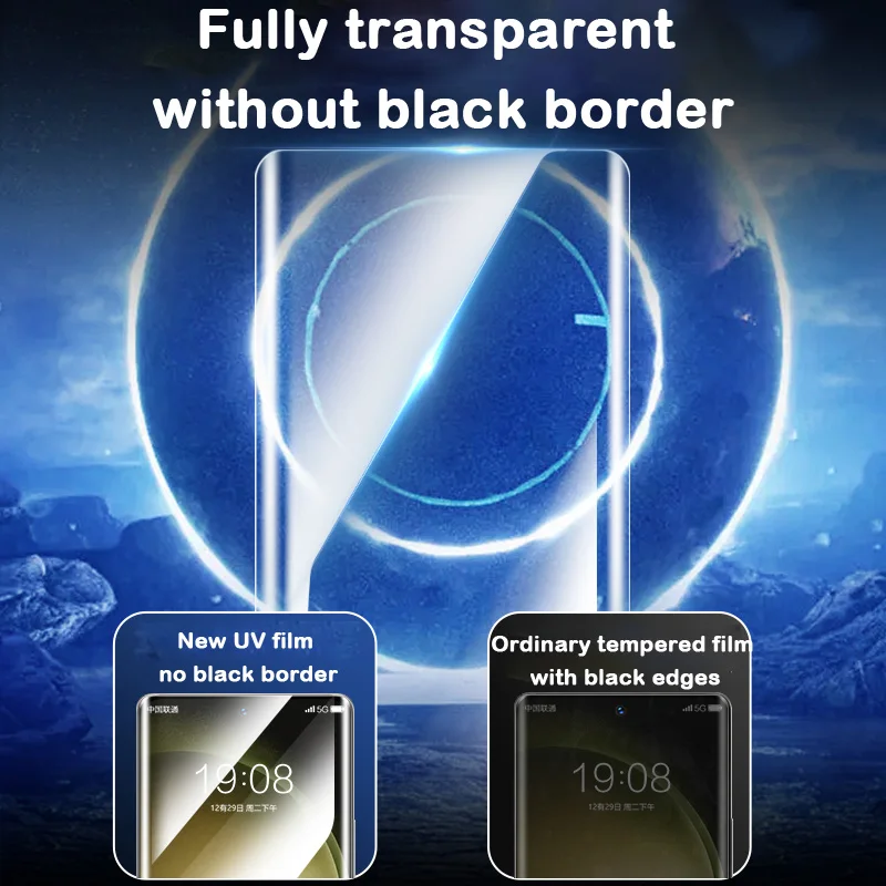 SKIG UV Tempered Glass For Samsung Galaxy S24 S23 S22 S21 S20 Ultra Full Curved Film for S23Ultra Screen Protector