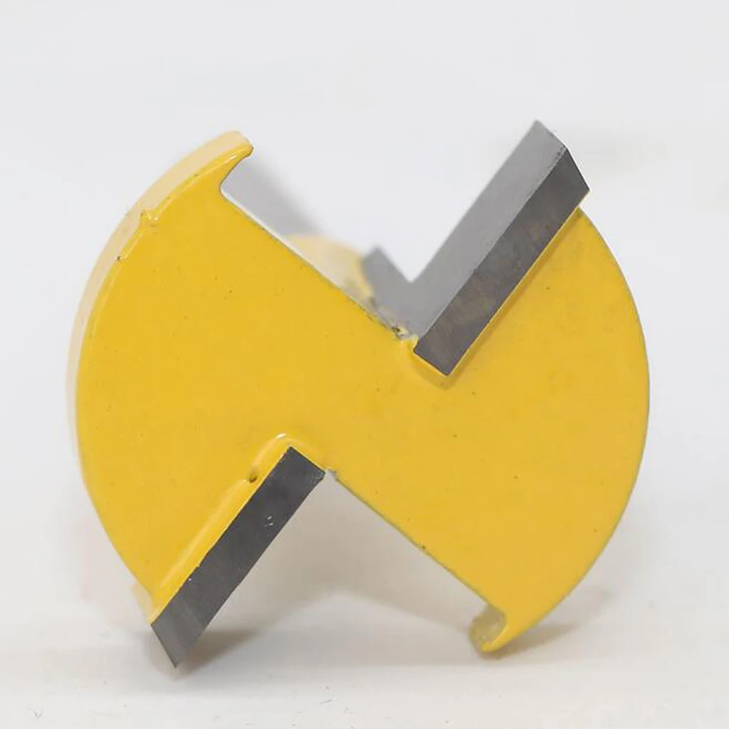 

T Slot Cutter Router Bit Woodworking Carbide Yellow Slotting Tool for Electric Trimmer Application