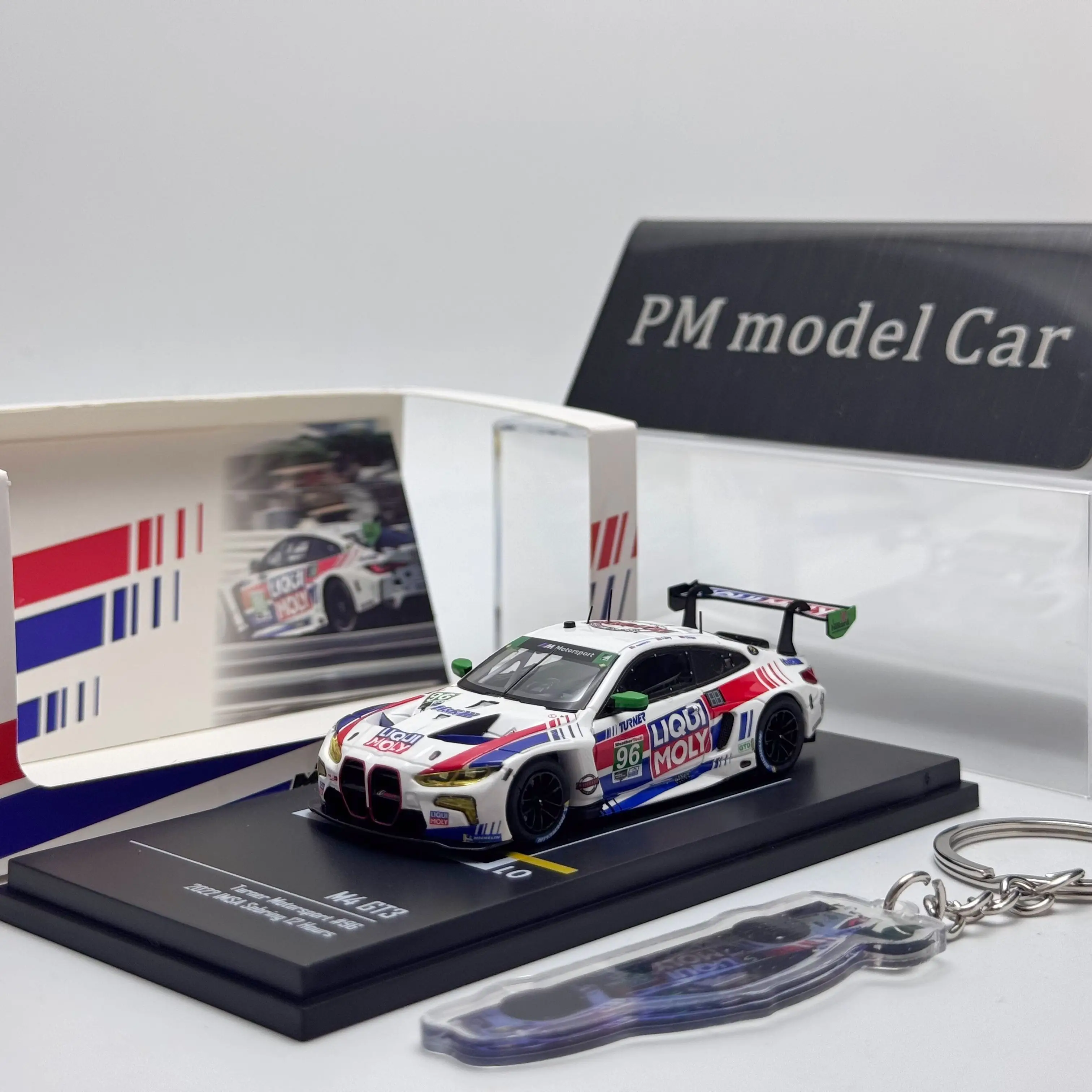 Zero Blast Model 1:64 BMW M4 GT3 Daytona No.96 Race Car Alloy Diecast Model Car Collectible Gift