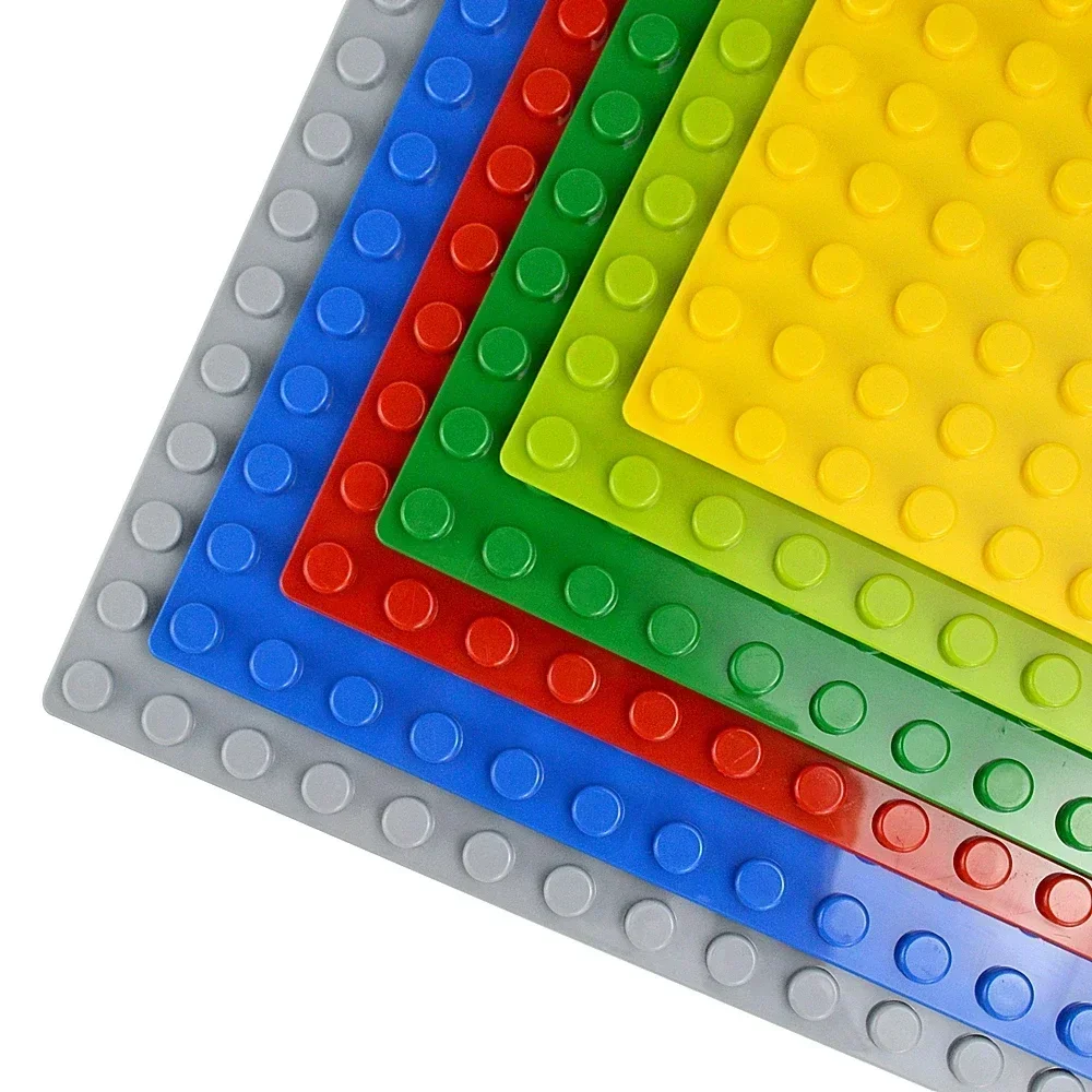 Duploes Big Size Baseplate 16x16 Dots Bricks Assembly Plates Large Particles Animal Classic Figures Building Blocks Kid Toys