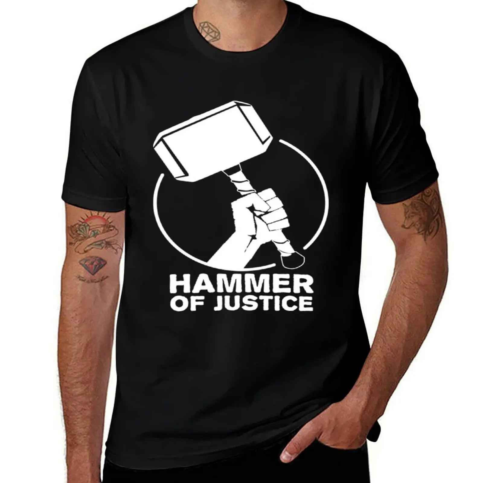 

Justice Hammer T-Shirt anime stuff football t shirt plus size clothes men tshirt
