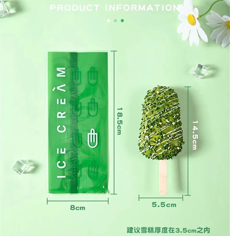 100 Stück DIY handgemachte Eis Süßigkeiten Milch Taffy Wrapper Maschine Versiegelung beutel Neujahr Geschenk Gebäck Verpackung – Detail 3