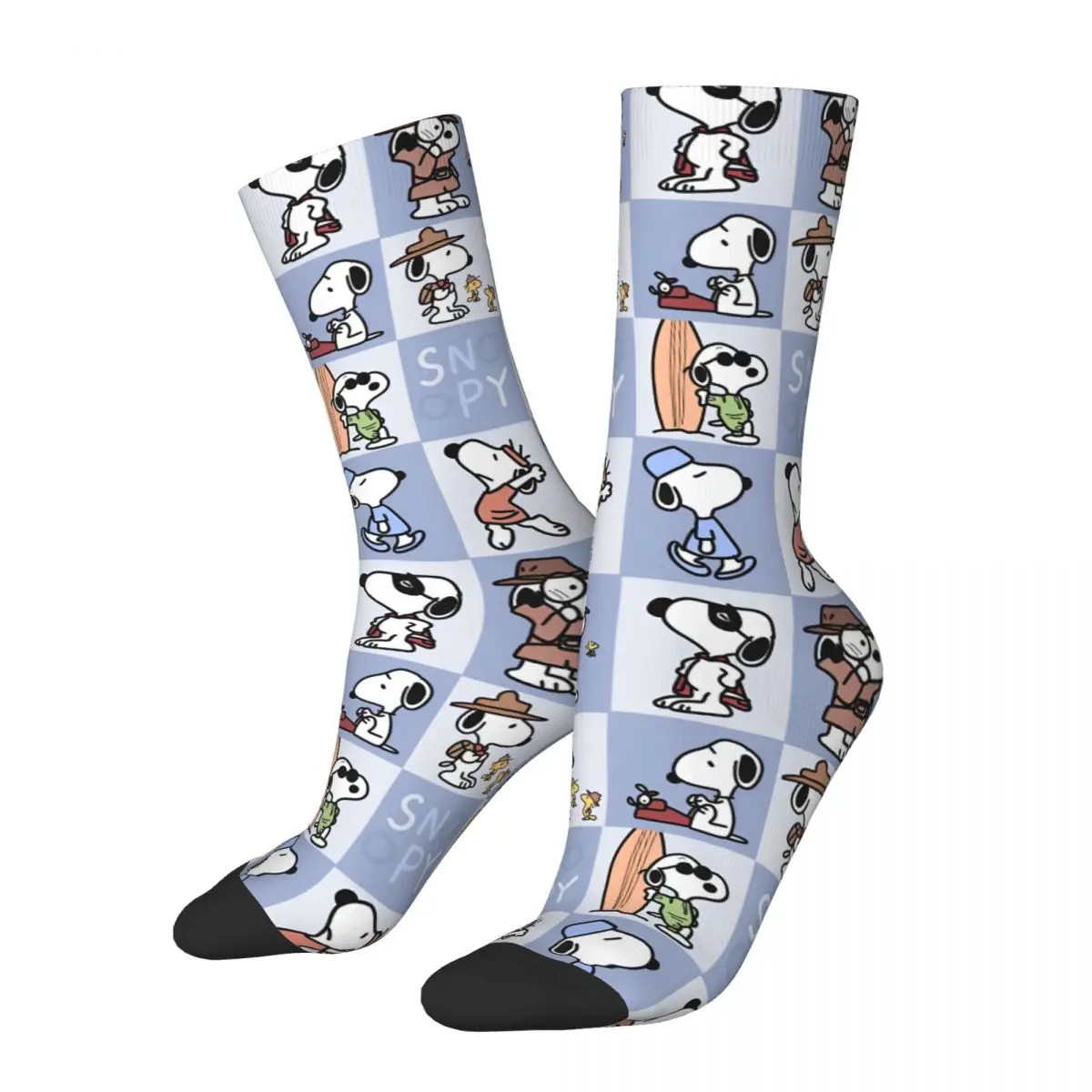 

Happy Funny Men's Socks Casual Snoopy Pattern Sock Cartoon Graphic Women Socks Spring Summer Autumn Winter