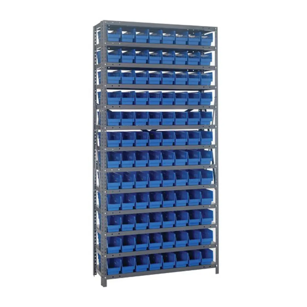 1275-101Bl Steel Shelving Unit With 4