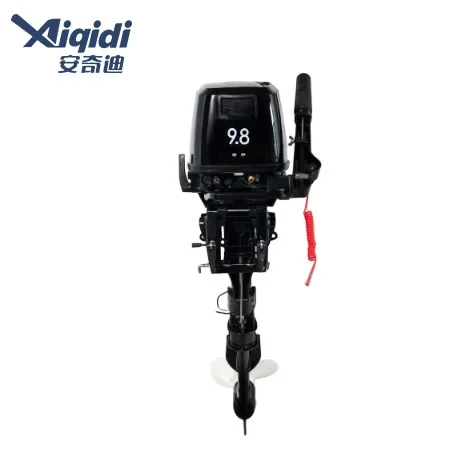 AIQIDI 9.8HP 2 tiempos 2 cilindros Motor fueraborda Control de cultivo refrigeración por agua Motor fueraborda T9.8