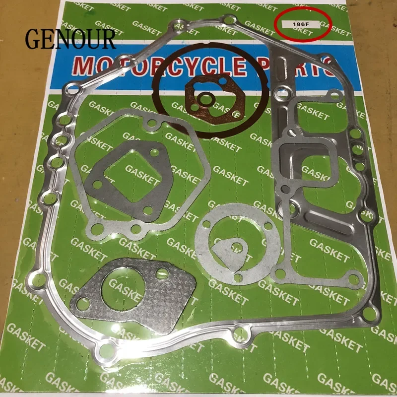 FULL GASKET SET FOR CHINESE 186F 9HP 4 STROKE DIESEL 5KW GENERATOR BASE GASKET REPLACEMENT PARTS