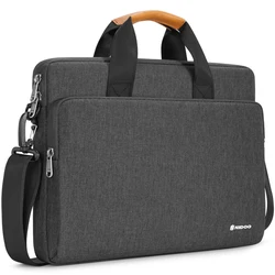 NIDOO borsa per Laptop valigetta per Macbook Pro Air 13.3 14 15.6 borsa a tracolla per Computer da 17.3 pollici borsa per il trasporto con copertina impermeabile per Notebook