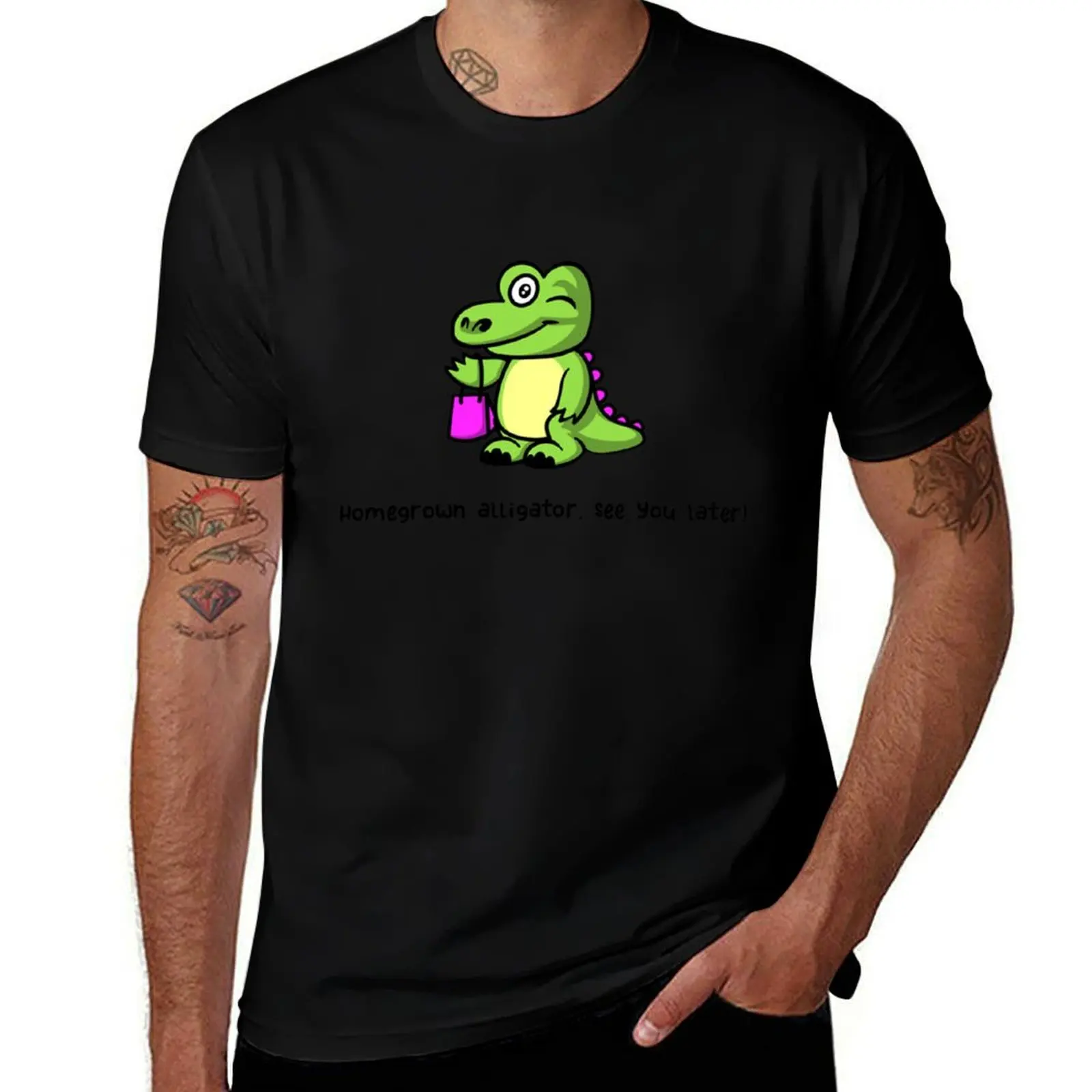 

Homegrown alligator, see you later - Shotgun - George Ezra T-Shirt custom t-shirts croswit shirt man mens t shirts