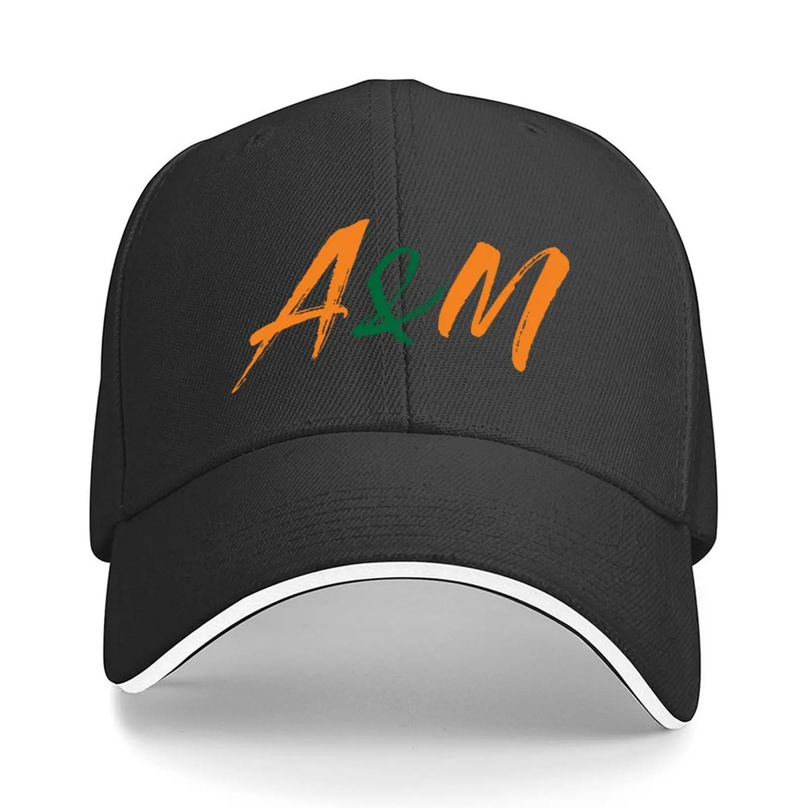 

FAMU Florida Orange and Green A&M Pride Rattlers Script Baseball Cap Icon Sunscreen Fashion Beach Beach Bag Male Women's