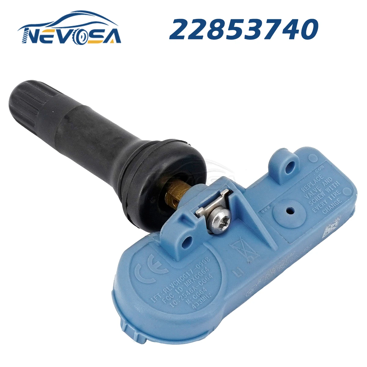 

Nevosa 22853740 TPMS Sensor For Chevrolet Aveo Trax Opel Vauxhall Mokka Antara Hummer H2 H3 GMC Yukon Cadillac SRX CTS 433MHz