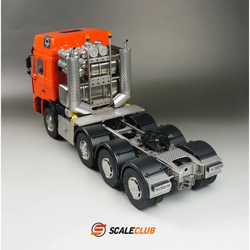 Scaleclub Model 1/14 For MAN F2000 8X8 All-metal Heavy Tow Metal Door Car Shell Equipment Rack For Tamiya RC Trailer Tipper