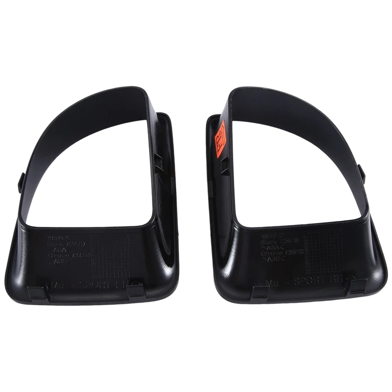 For BMW MINI R55 R56 R57 R58 R59 JCW S Car Front Air Duct Frame Black 1Pair Set 51117255117 51117255118 Replacement