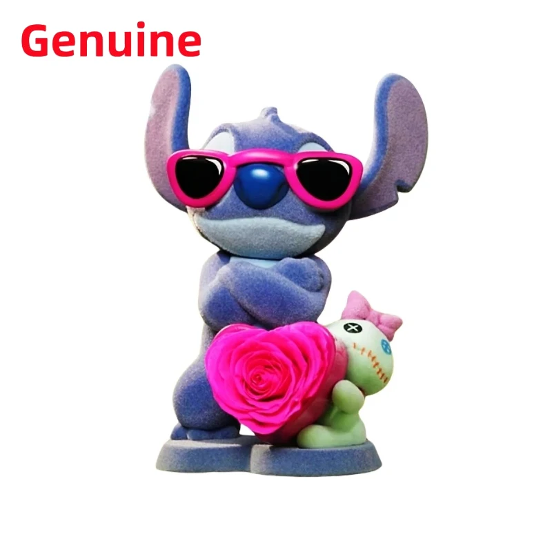 

Stitch Sweet Cool Adventure Series слепая коробка Stitch Flocking аниме-игрушка Mystery Box короткая плюшевая игрушка трендовое украшение дома подарок