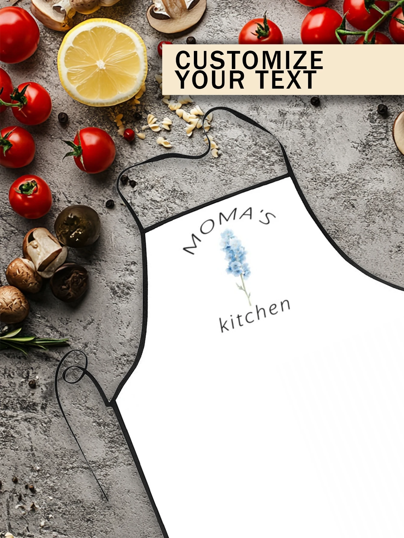 مخصص طباعة النص الرجال المطبخ المئزر التوقيع مآزر المطبخ المنزل الخبز الملابس عيد ميلاد سعيد #3