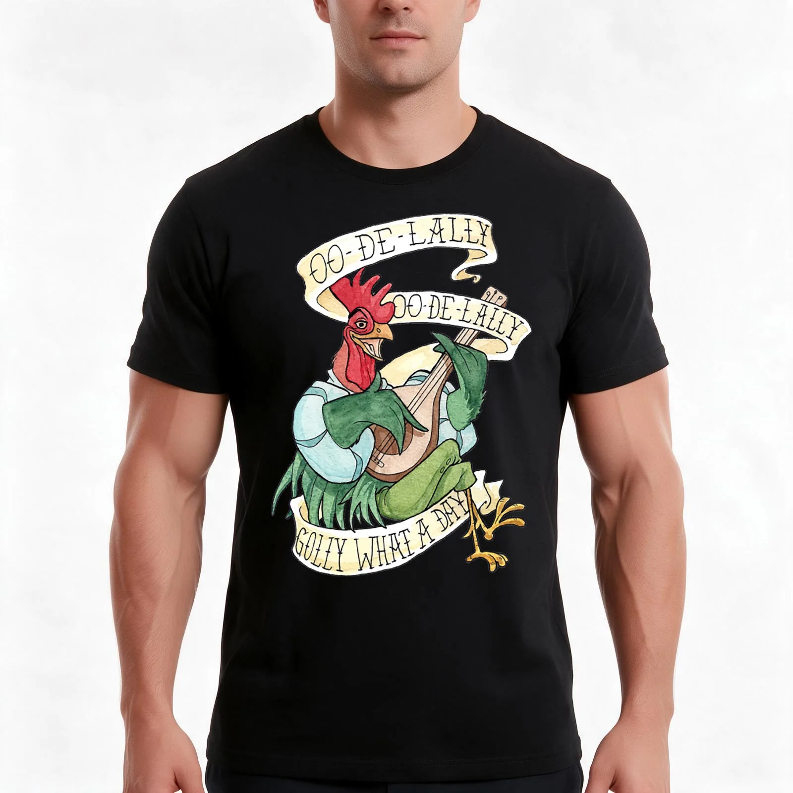 Alan A Dale - Oo de Lally Golly What a Day Roster Bard T-Shirt, Summer Casual Cotton Tee, Oversized Streetwear Tops, 100% Cotton