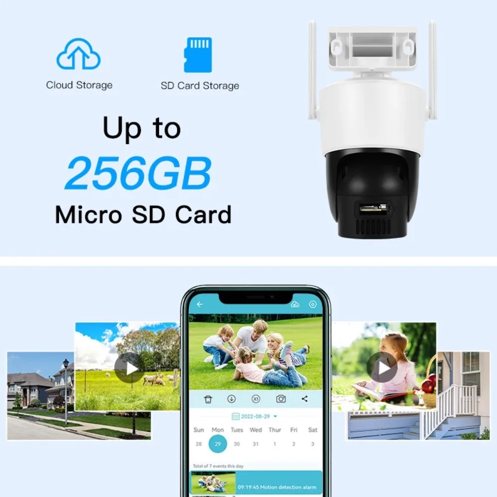 Vstarcam 4MP PTZ Wifi Camera with Dual Screen Outdoor Security Camera1080P Security Protection CCTV Video Surveillance IP Camera