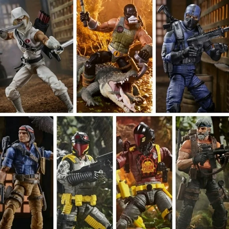 

In Stock G.I. Joe Python Patrol Category Series B.A.T. Vypra Anime Action Character Collection Toys Doll Holiday Gifts