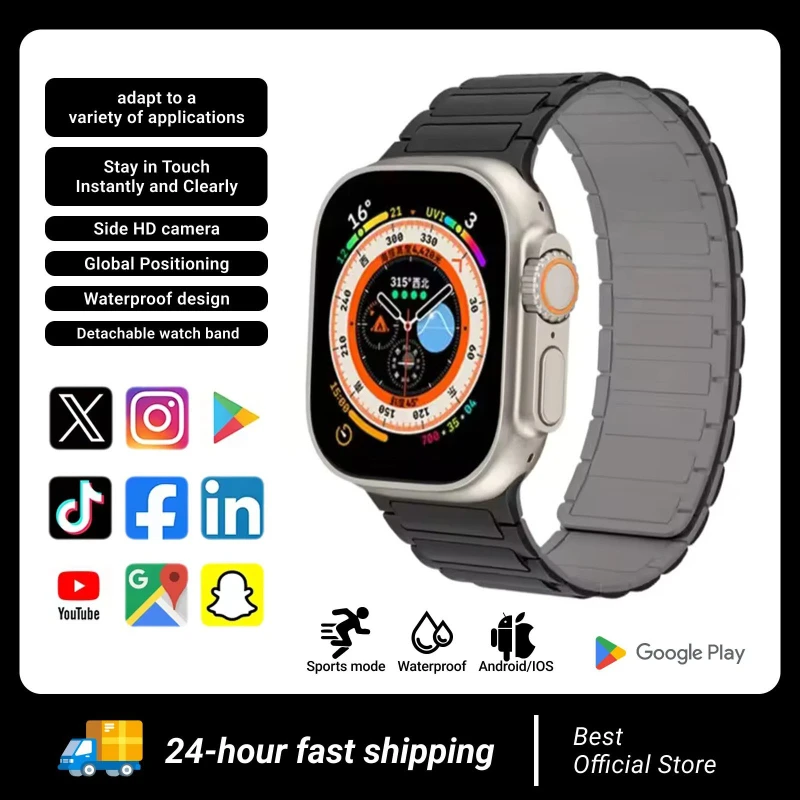 2025 Flagship HK10 Ultra 3 MAX Smartwatch: 4GB RAM AI Robot, 5G Sharing, AMOLED, NFC GPS iOS Android