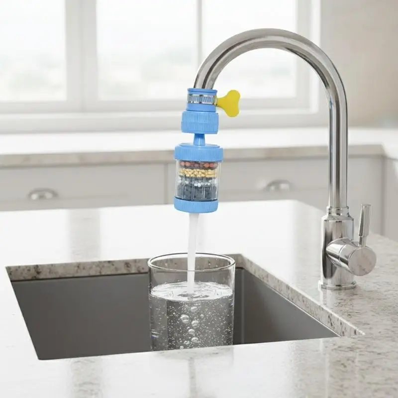 360 Rotating Tap Water Filter Splash Resistant Universal Purifier for All Faucets