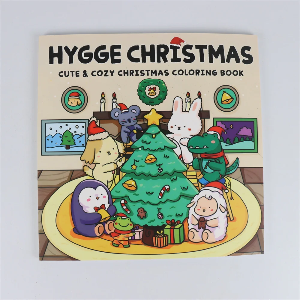 Halloween  HYGGE CHRISTMAS Coloring Book For Adults And Teens Featuring Adorable Creepy Creatures for Halloween Gifts