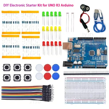 12in1 DIY 電子スターターキット UNO R3 Arduino 回路基板エレクトロニクスプログラマブルエンジニアリングコーディング教育 STEAM