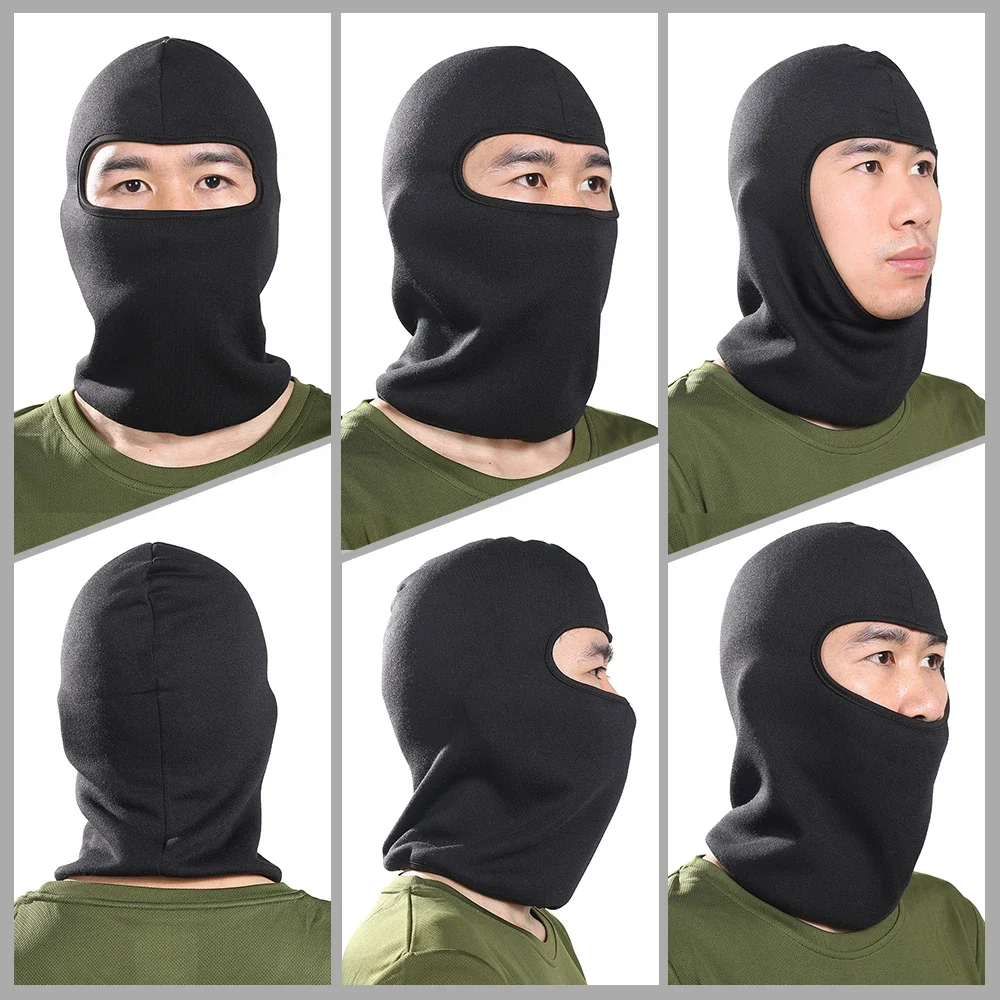 Masker Wajah Penuh Balaclava Sepeda Motor Musim Dingin Topi Tudung Moto Motocross Helm Bersepeda Sepeda Motor Ski Tahan Angin Garis Helm Pria Wanita