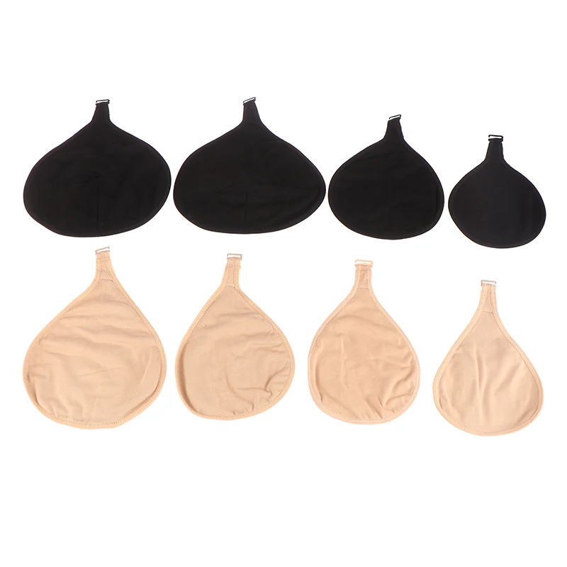 Women Silicone Breast Forms Protective Cover Cotton Protect Pocket For Mastectomy Prosthesis Artificial Triangle Fake Boobs