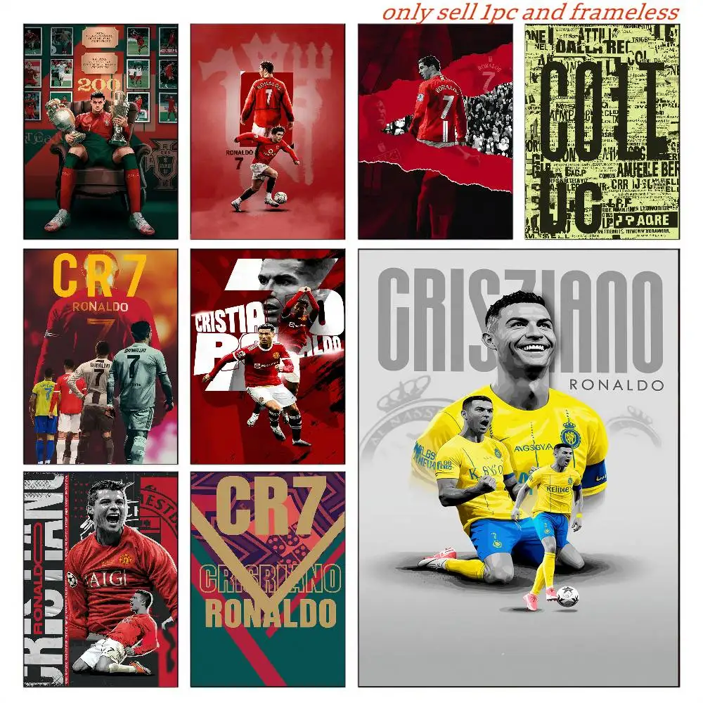 Cristiano Ronaldo (CR7) — Classic vintage-style wall art, high-definition canvas print, home decor canvas art.