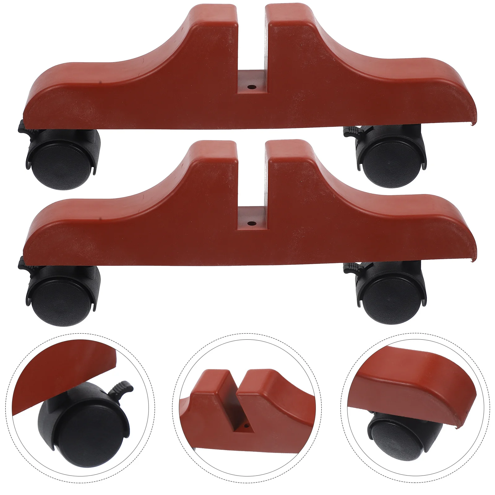 2 قطعة قاعدة مقسم الشاشة البلاستيكية حامل الأسطوانة السميكة لفواصل الغرفة التقسيم دعم قاعدة مقسم المنزلية مع عجلات #6