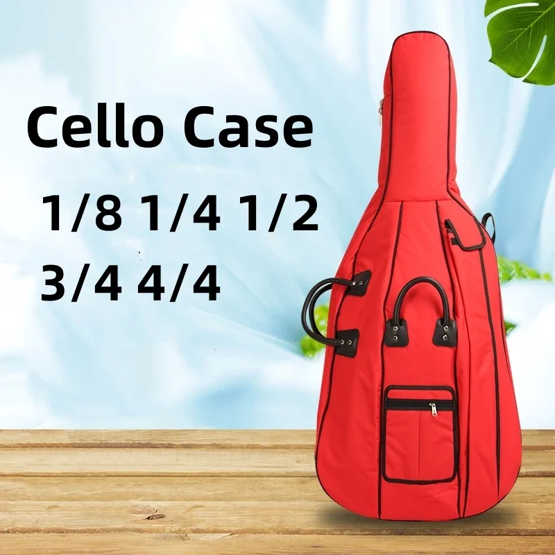 Soft Cello Case 4/4 3/4 1/2 1/4 1/8 Bass Violoncello Violin Box Backpack Waterproof Canvas More Colors Safety Protection Gig