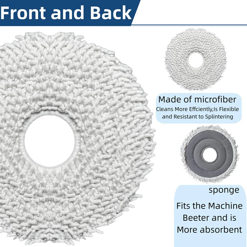 Kit de acessórios ABKR para aspiradores Roborock Q Revo, incluindo escova principal, esfregão, escovas laterais, filtro HEPA e saco de vácuo