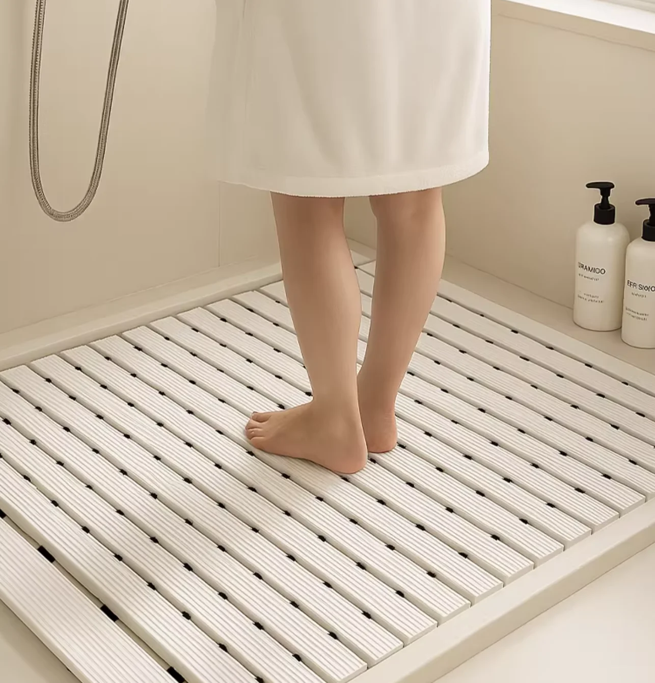 

Bathroom Non-Slip Mat, Water Barrier Mat for Shower Room, Shower Foot Pad, Anti-Fall Carpet for Hotel Bathtub & Toilet Entrance
