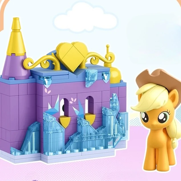 ตัวต่อ My Little Pony รุ่น Twilight Sparkle Friendship Castle Liuhe แบบประกอบเอง ของเล่นตกแต่งรูปแบบโมเดลอนุภาคขนาดเล็ก ของขวัญ
