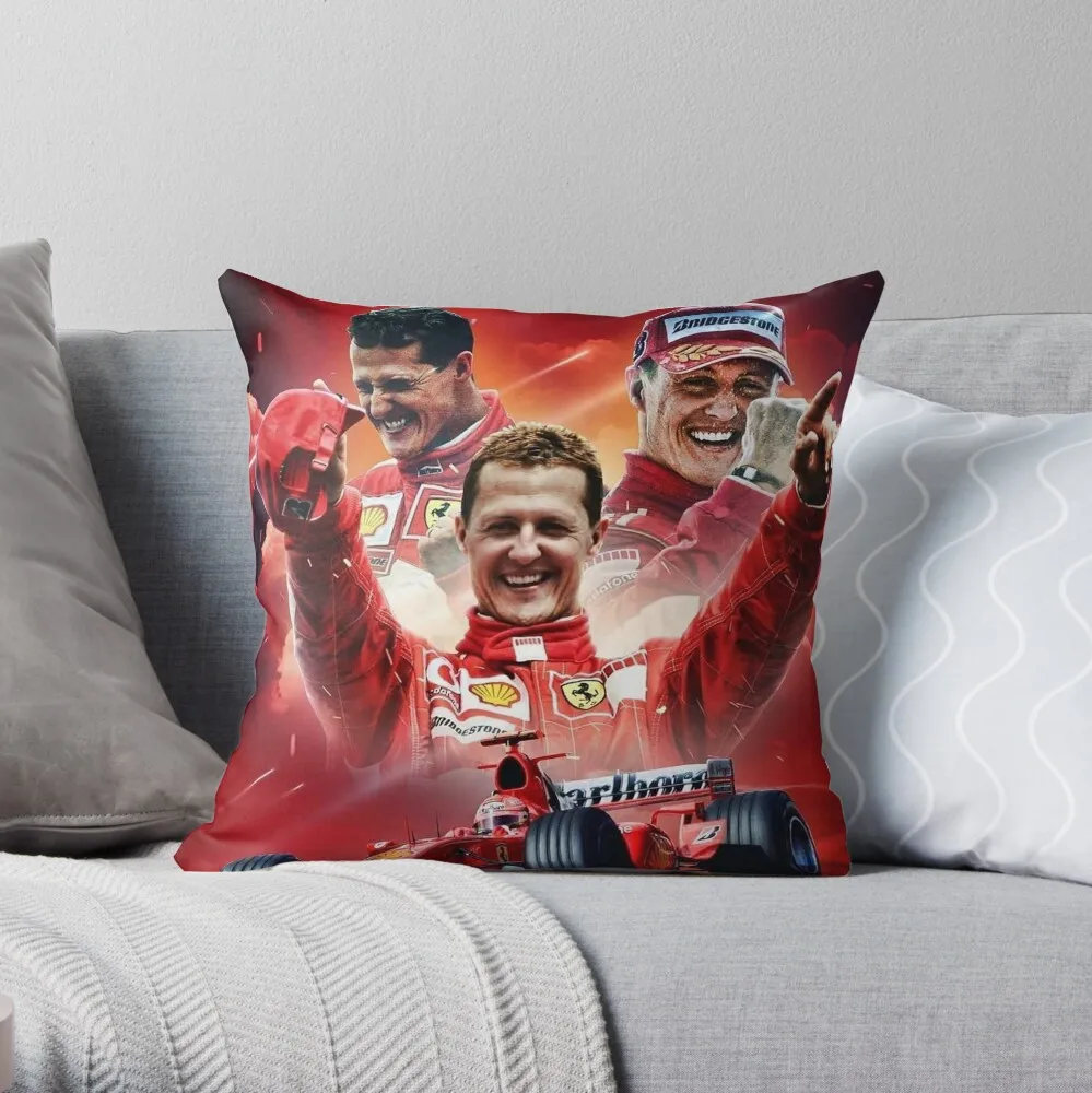 

Michael Schumacher Throw Pillow Pillowcase Cushion Decorative Cushion Cover