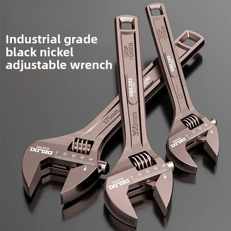 Manual Adjustable Wrench Large Opening Universal Adjustable Wrench Multifunctional Home Tool Convenient Multi-specification