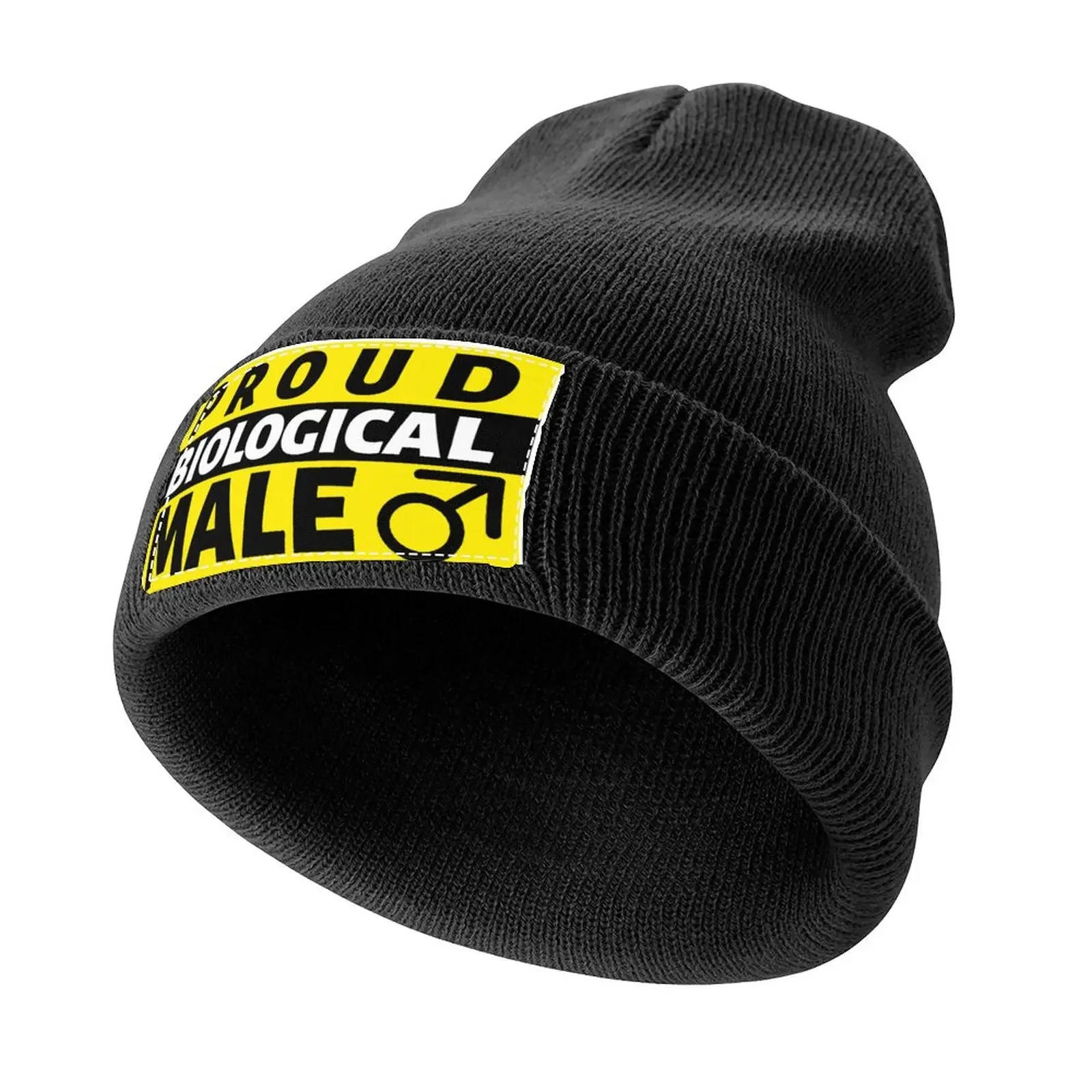 

Proud Biological Male Identity Knitted Cap Golf Cap Christmas Hat Mens Caps Women's