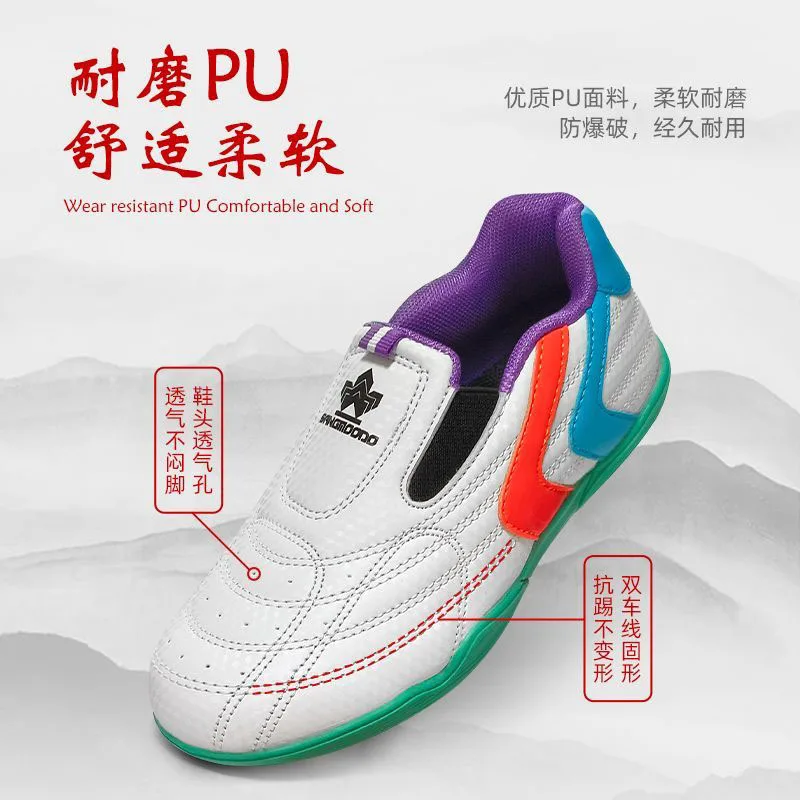 أحذية فنون الدفاع عن النفس التقليدية الاحترافية للجنسين لعام 2025، أحذية رياضية فنون الدفاع عن النفس، أداء فريق تايجي كونغ فو الصيني