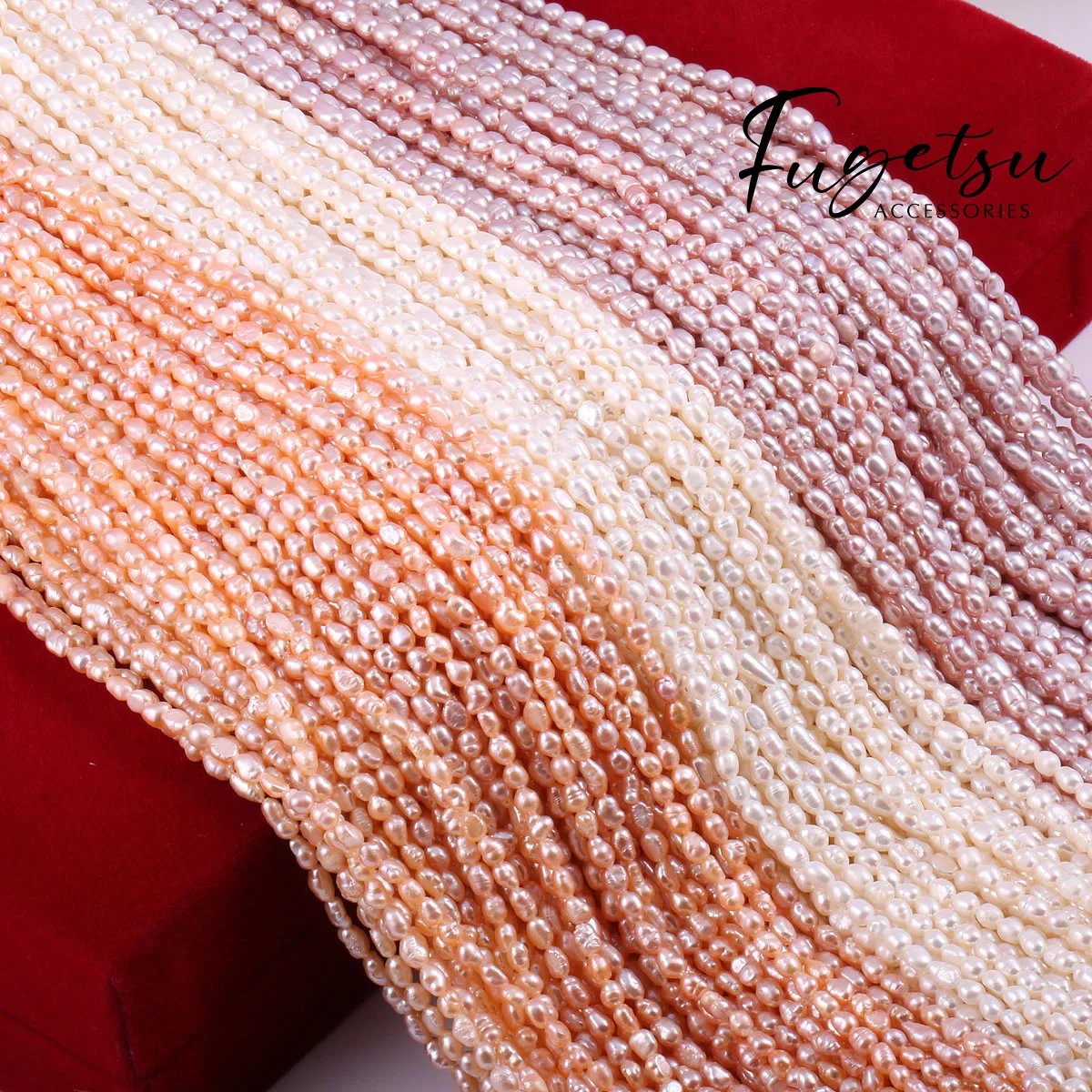 

100% Natural Freshwater Pearl Rice Loose Beads Charms for DIY Women Men Necklace Bracelets Jewelry Making Accessories