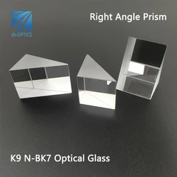 JA-OPTICS 25.4x25.4x25.4mm trójkątne wewnętrzne odbijające Prisma 1 Cal K9 szkło optyczne prawy pryzmat kątowy