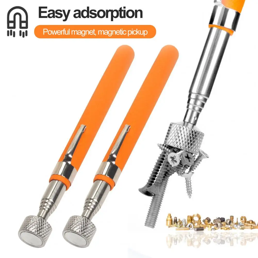 Telescopic Magnetic Pickup Tool with Pocket Clip Portable Widely Used Handheld Extendable Magnet Stick Gear