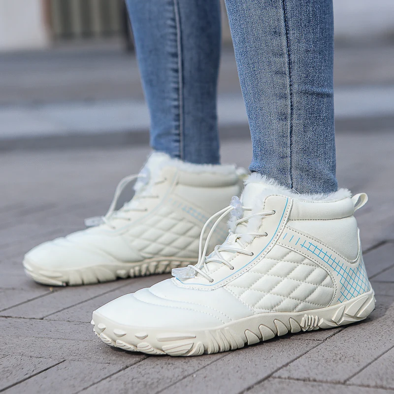 Winter Couple Fashion Comfort Snow Boots Outdoor Non-slip Wear-resistant Womens Mens Cotton Boots Warm Anti-chill High Top Boots - Image 4