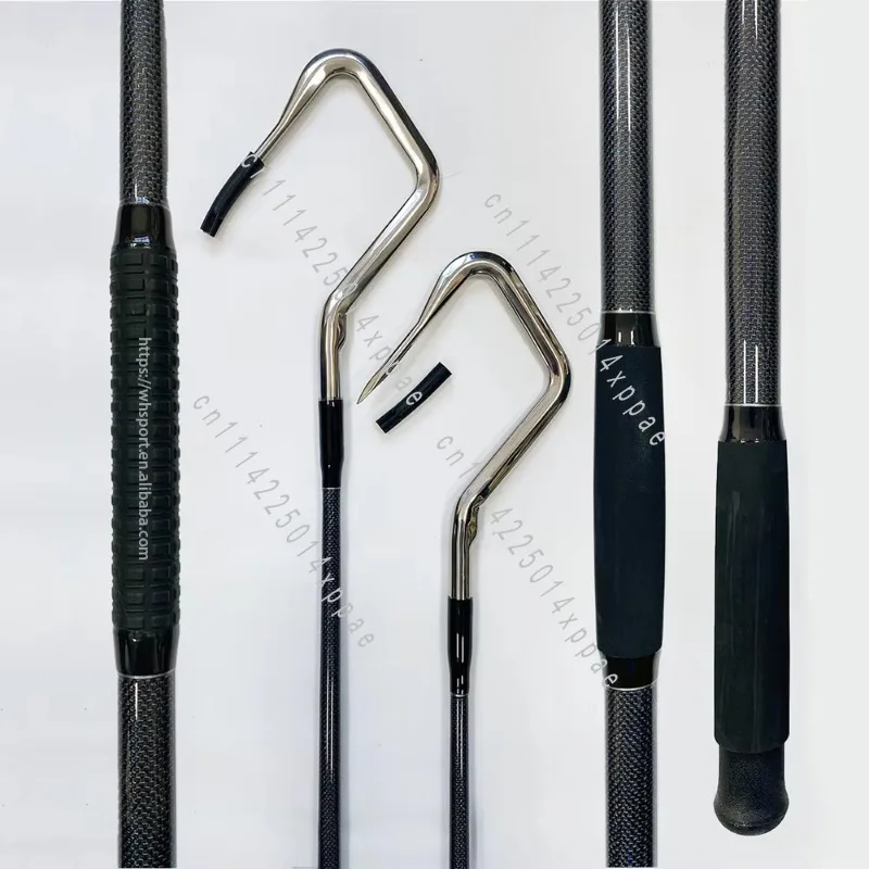 Spear Hook with Eva Handle for Tuna Boat Trolling Tackle High Quality Fish Hook Carbon Fiber Stainless Steel