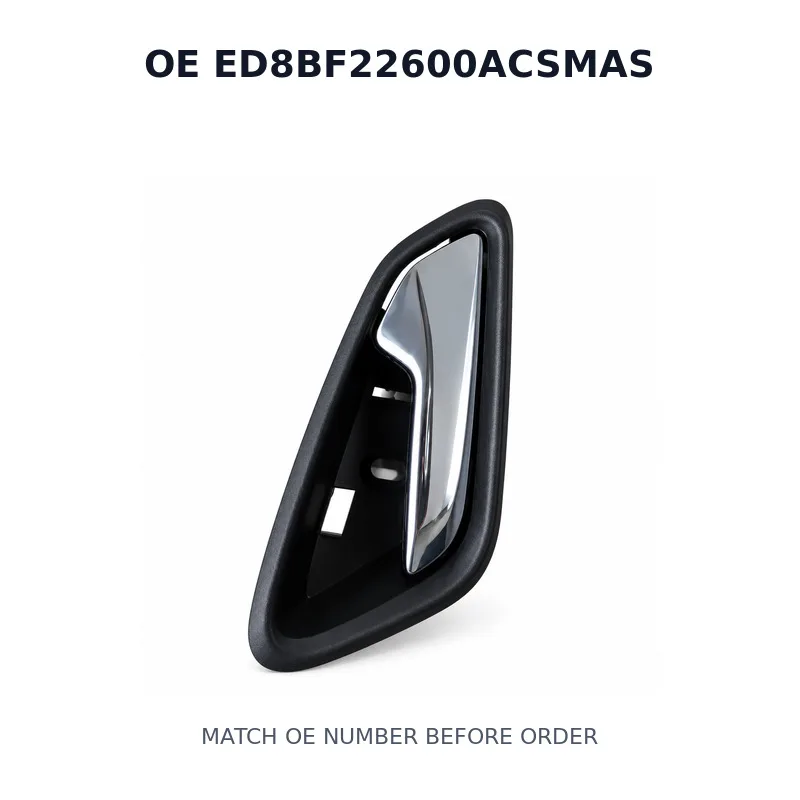 ED8BF22600ACSMAS ED8B-F22600-AC Front Right Passenger Inside Interior Inner Door Handle Release Lever for Ford Escort 2015-2021