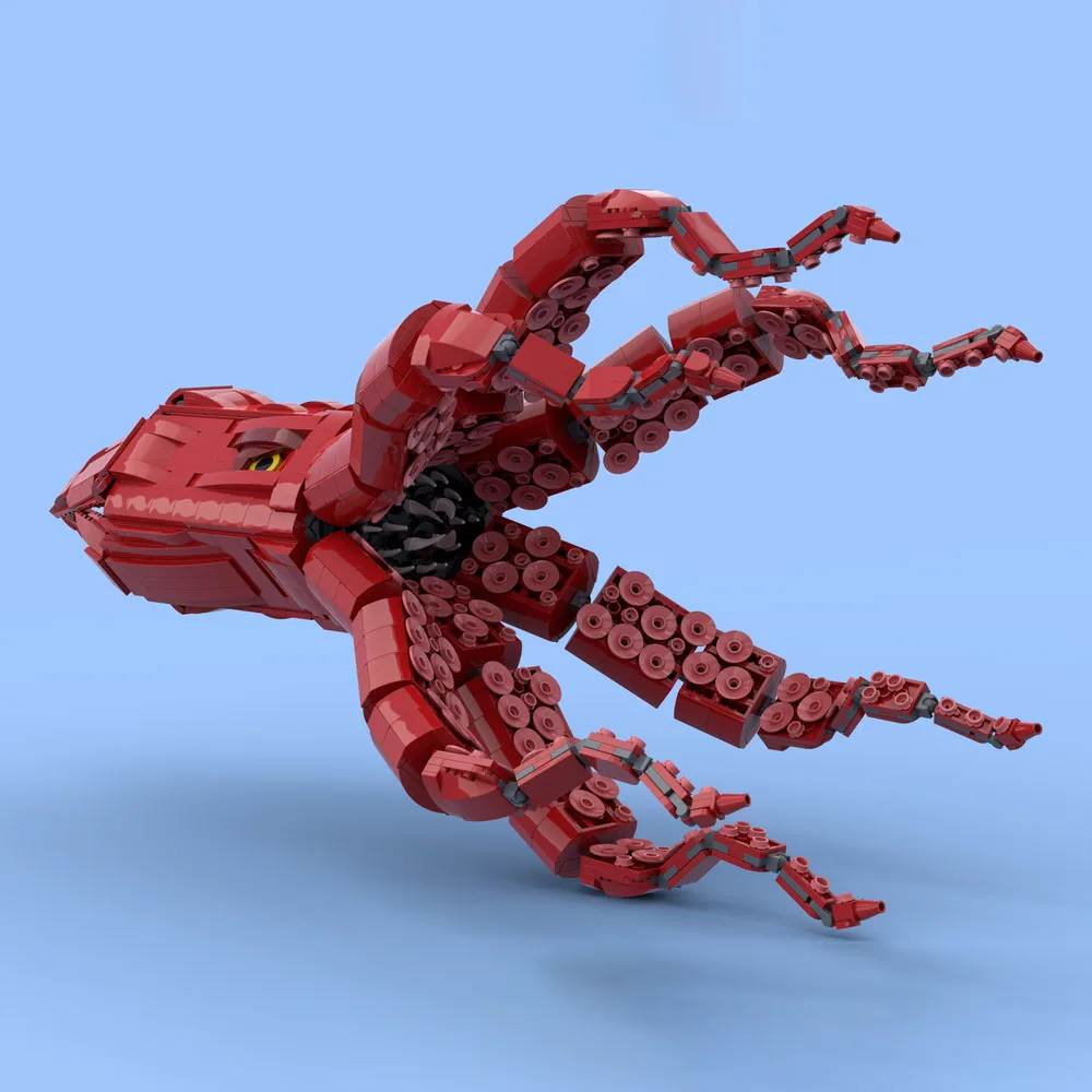 

1601PCS MOC Creative Marine Creature Octopus Sea Monster Attack Model Building Block Assembly Toy 10365 Children's Boy Gift Set