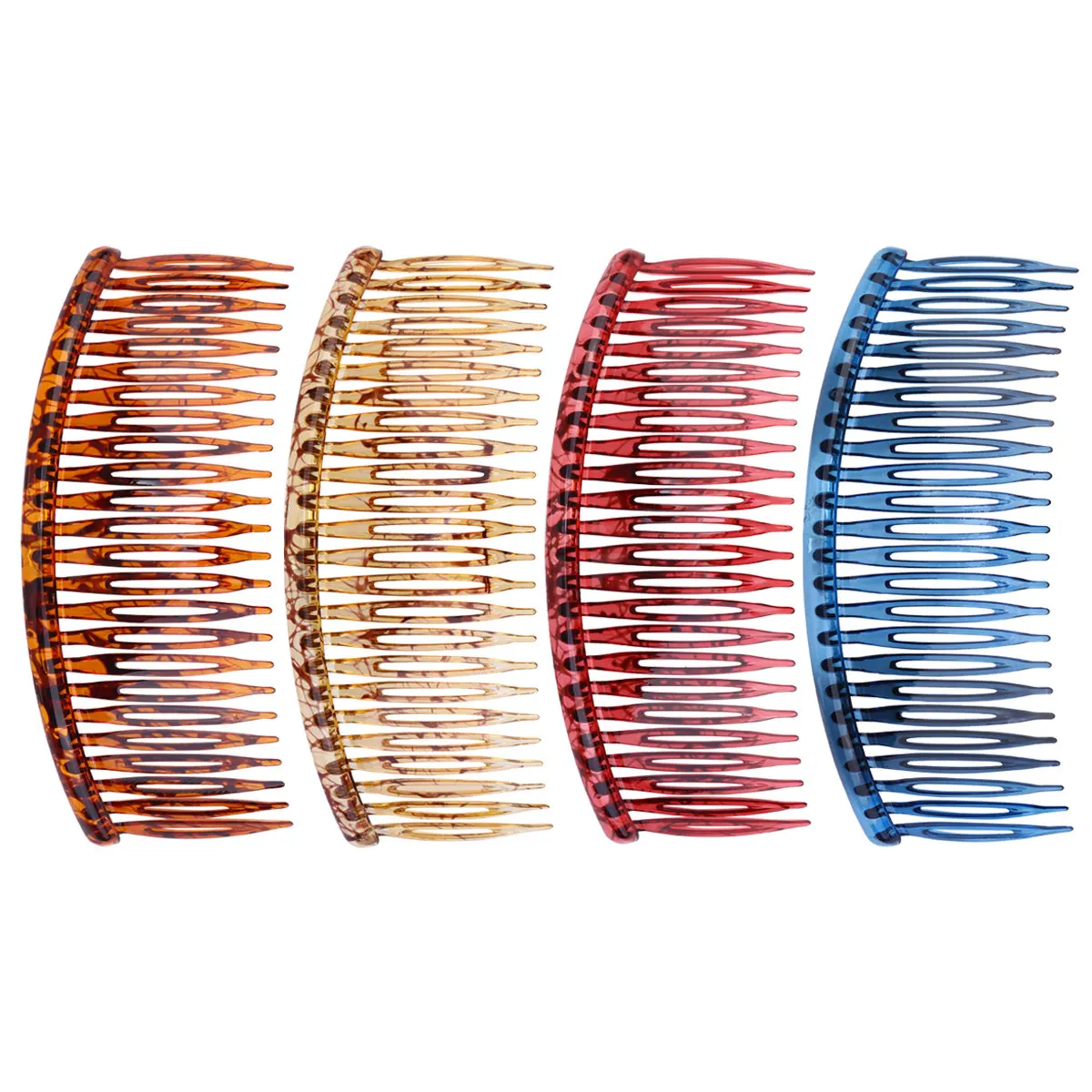 4Pcs Resin Teeth Hair Combs Non Slip Hair Clips for Tiaras Wedding Party Jewelry Making Accessories Jewelry Making Accessories