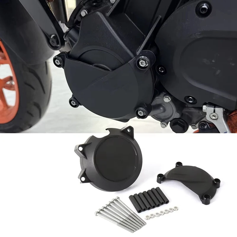 Motorcycle Accessories Left Right Side Engine Case Cover Protector Guard For 390 DUKE 390Duke 390 Duke 390DUKE 2024 image 3