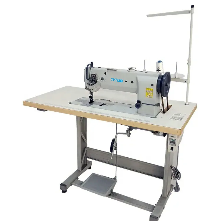 YS-6620 Double  long arm compound feed flat bed industrial sewing machine for leather sofa Suitable for thick materials