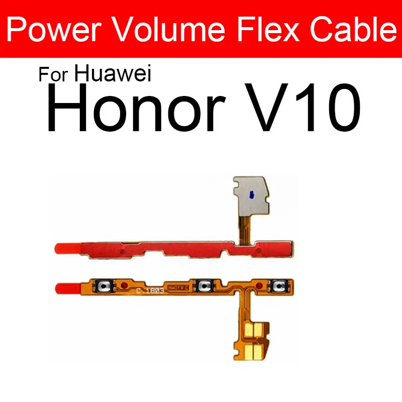 كابل مرن للطاقة والحجم لهاتف هواوي V8 الإصدار العالي القياسي V9 Play V10 V20 كابل شريط مرن بزر مفتاح الطاقة والمستوى