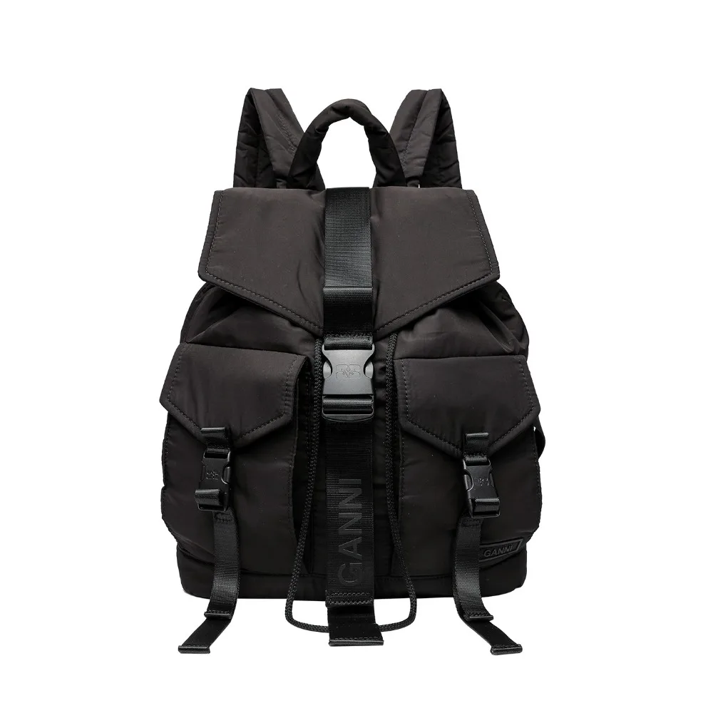 Luxury Designer Re-Tech Backpack Multi Pocket Utility Rucksack Women Large Capacity Buckle Casual Travel School Commuter Bag
